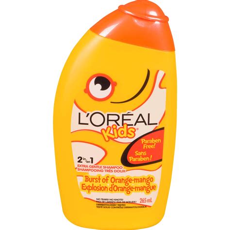L’Oréal Kids Extra Gentle Shampoo - Burst of Orange Mango, Paraben Free ...