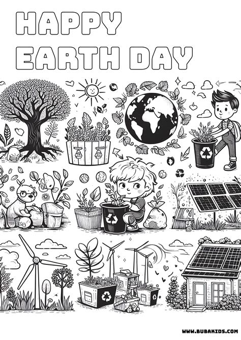 Earth Day Coloring Pages Printable