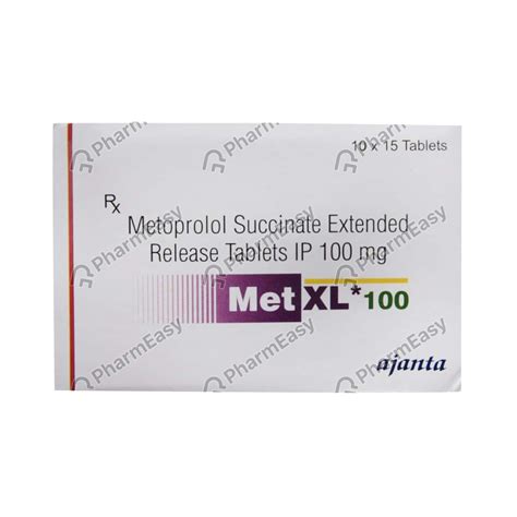 Buy Met Xl 100 MG Tablet (10) Online at Flat 15% OFF | PharmEasy