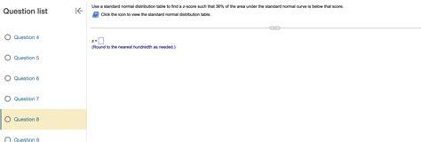 Image result for Z Table Standard Normal Distribution Word Problems