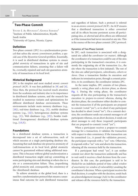 Image result for Two-Phase Commit Protocol Phase 1 Phase 2