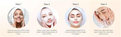 Buy Raaga Professional De-Tan Pack | Tan Removal Cream with Kojic and ...