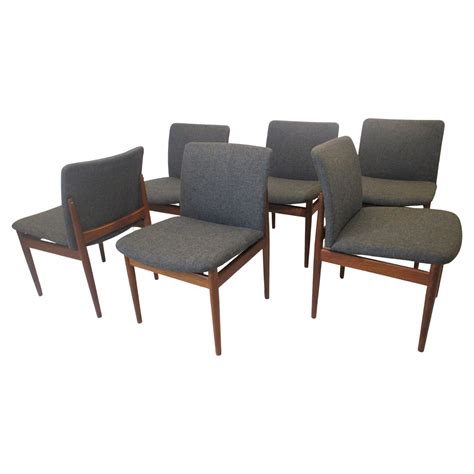 Four Finn Juhl For France and Sons Dining Chairs For Sale at 1stDibs ...
