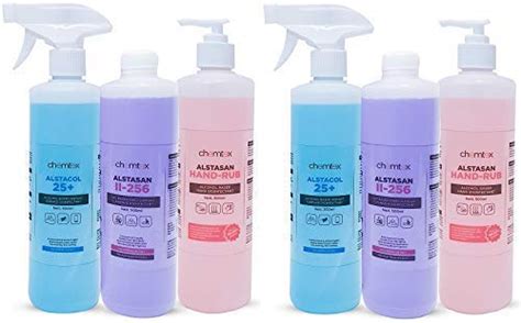 Chemtex Home Office Sanitizer & Disinfecting Small Kit 6 Bottle ...