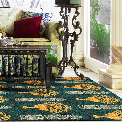 Runner Hand Knotted Woollen and Viscose Rug By Anita Dalmia – Obeetee ...