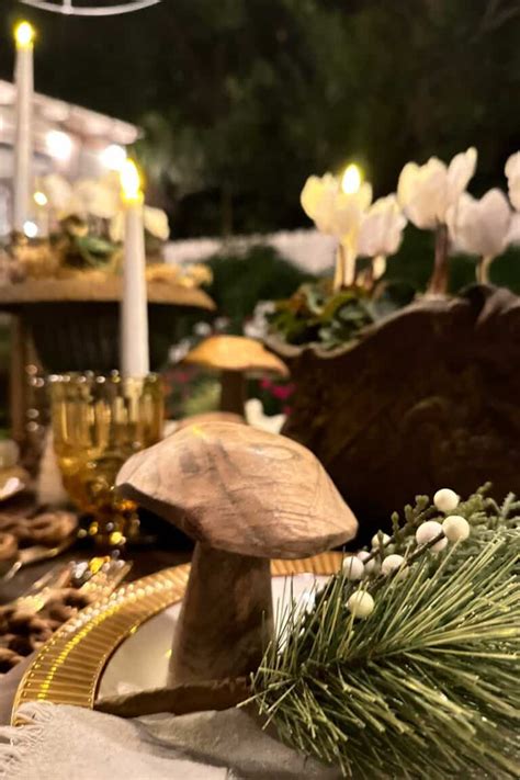 Image result for Rustic Christmas Table Setting Ideas for Outside