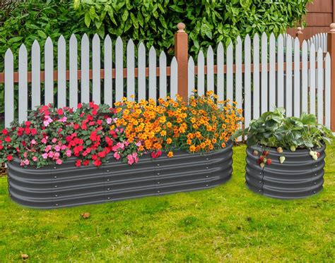 Amazon.com: Olle 17" Tall Raised Garden Beds Planter Raised Beds Vegetable Planter Boxes Raised ...