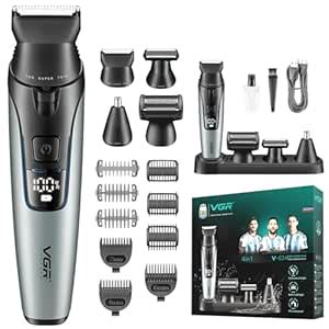 VGR V-634 Professional 4-in-1 Grooming Kit for Men, 90 Min Runtime ...