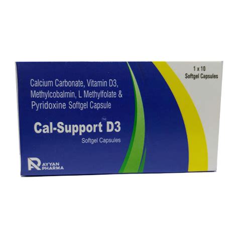 Calcium Carbonate + Vitamin D3 + Methylcobalamin + L-Methylfolate + Py