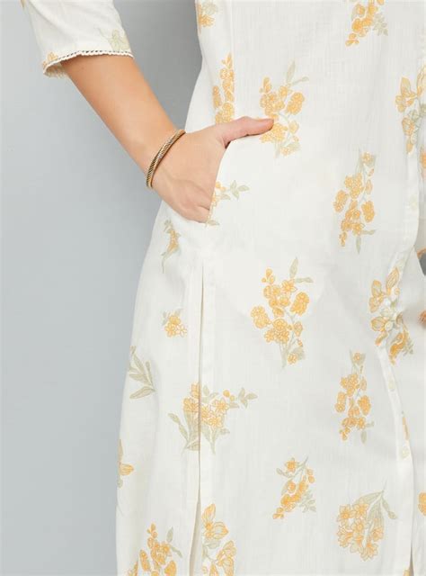 Buy Women Floral Print Straight Kurta Set Online at just Rs. 999.0 ...