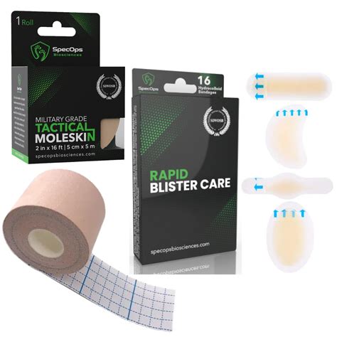 Amazon.com: Moleskin Plus Blister Bandages Bundle to Help You Go The ...