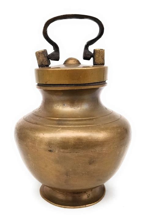 Buy Bhunes Antiques - 19Th Century'S Brass Kamandal | Pooja Loota ...
