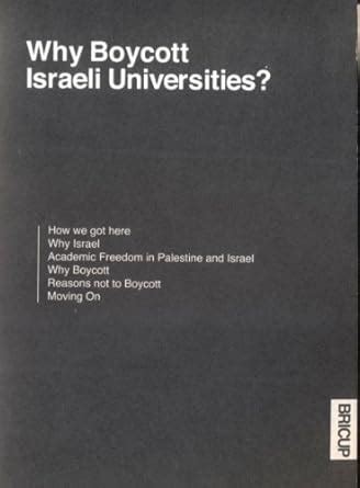 Buy Why Boycott Israeli Universities? Book Online at Low Prices in ...