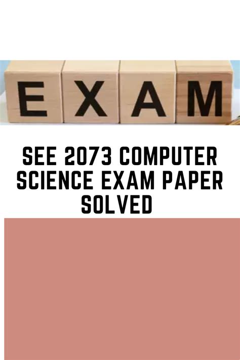 Image result for Computer Science Exam Paper Work Through