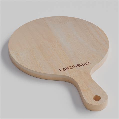 Buy Lakdi Baaz | Small Rubber Wood Round Chopping Board Rubber – Compa ...