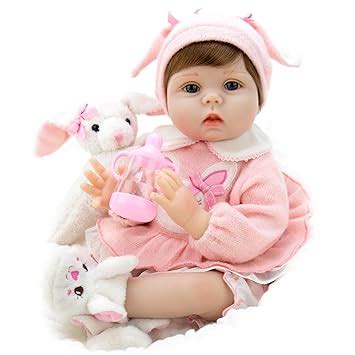 Aori Reborn Baby Doll Lifelike Weighted Girl Doll 22 Inch with Bunny ...