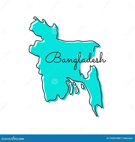 Map of Bangladesh Vector Design Template. Stock Vector - Illustration ...