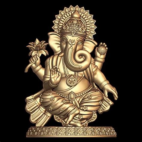 Lord Ganesh 3D Model Digital Download - Exquisite Digital Art