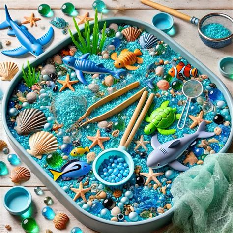 Ocean Sensory Bin Idea for Preschoolers | Hands-On Under the Sea Play 🌊 ...