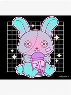 Image result for Bunny Drinking Boba Tea