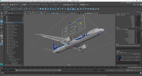 3D model Boeing 787-9 Dreamliner ANA Livery Rigged for Maya | 3D Molier ...