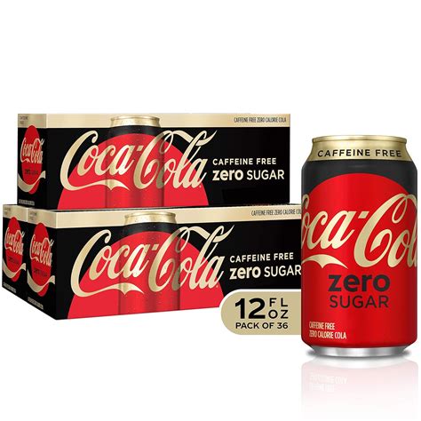 Amazon.com : Caffeine Free Coke Zero Fridge Pack Bundle, 12 fl oz, 36 ...