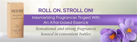 Neesh Zaafran-E-Hindustan Roll On Attar Perfume, Long Lasting Fragrance ...