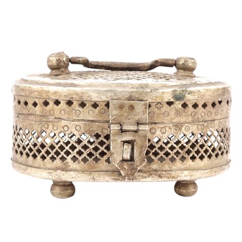 Old Brass Fine Jali Cut Design Handcrafted Jewellery Box