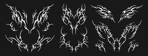 Neo tribal tattoo celtic sigilism y2k gothic body ornaments in ...