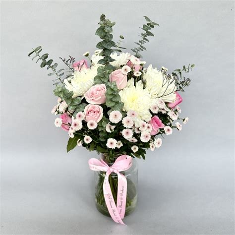 Mix Exotic Glass Vase Arrangement - DP Saini Florist & Baker's