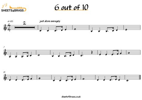 6 out of 10 - Sheet Music for Brass sheets4brass