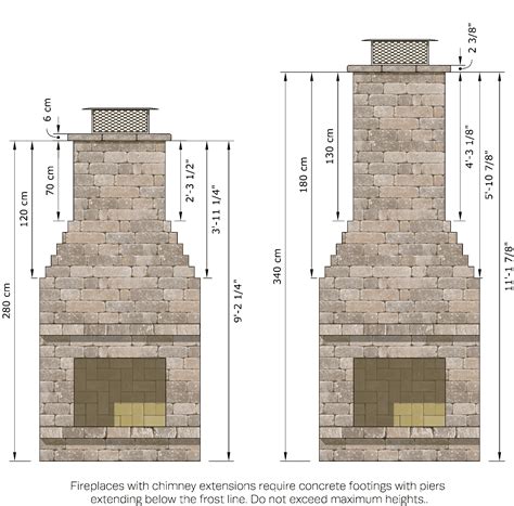 Chimney Extensions for Outdoor Fireplace Kits