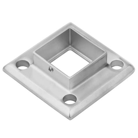 4 PCS 40 mm Square Newel Post Flange Base Heavy Duty Floor Post Flange ...