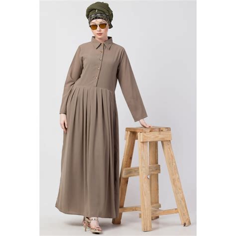Nazneen Contrast Piping at Sleeve Casual Abaya