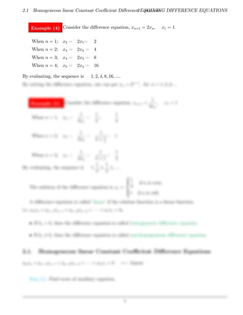 Image result for Solving Difference Equation
