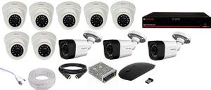 CP PLUS 7 DOME 3 BULLET CAMERA WITH 16 CHANNEL DVR 16 CHANNEL POWER ...