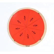 NESTA TOYS Montessori Learning Wooden Puzzle | Wooden Fraction Puzzle ...