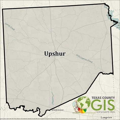Upshur County GIS Shapefile and Property Data - Texas County GIS Data