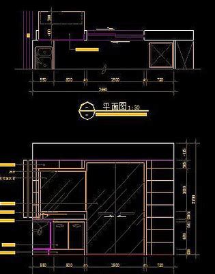 CAD室内厨房装修设计施工图立面图集 - 迅捷CAD图库