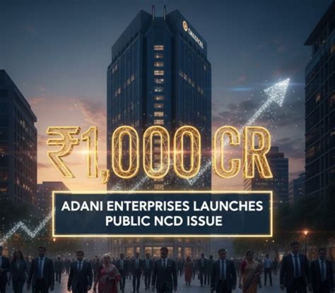 Adani Enterprises Launches ₹1,000-Cr Public NCD Issue - UP PLUS ...