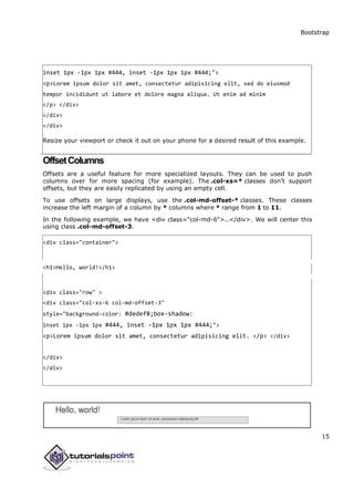 Image result for Bootstrap Tutorial Program