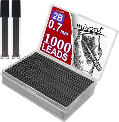 Amazon.com : mivont 1000 PCS 0.7mm 0.7 Millimeter Lead Refills for ...