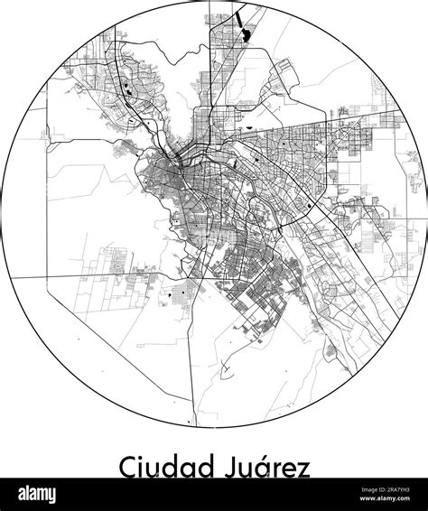 Ciudad juarez map Stock Vector Images - Alamy