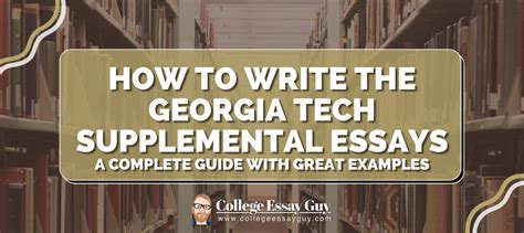 Georgia Tech Essay Examples 的图像结果