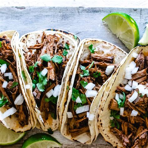 Tacos De Barbacoa Barbacoa Tacos With Mexican Pinto Beans Recipe | The