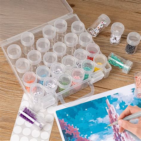 DIY Craft Supply Organization Storage Containers With Lids 28 Grids ...