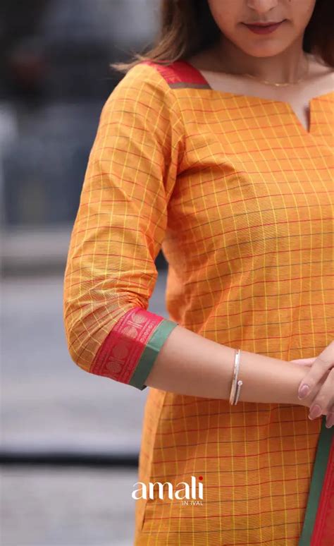 Meera Cotton Salwar - Two Tone Orange shade and Pink tone – Amali Salwars