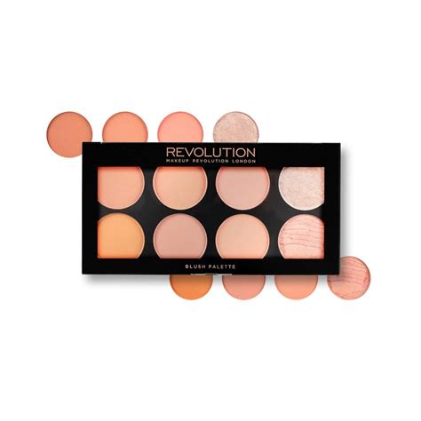 Makeup Revolution Ultra Blush Palette – Hot Spice | 8 Pigmented Peach ...