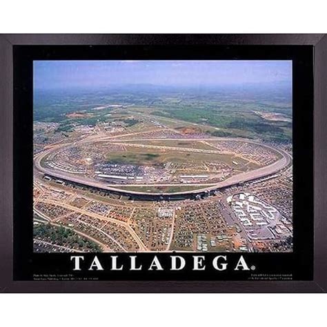 Talladega NASCAR Super Speedway Stadium Poster Wall Art Decor Framed ...