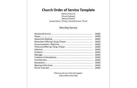 Image result for Church Service Program Examples
